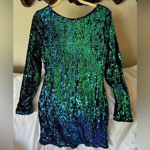 Shein ‘mermaid’ sequined dress -size M- NWOT